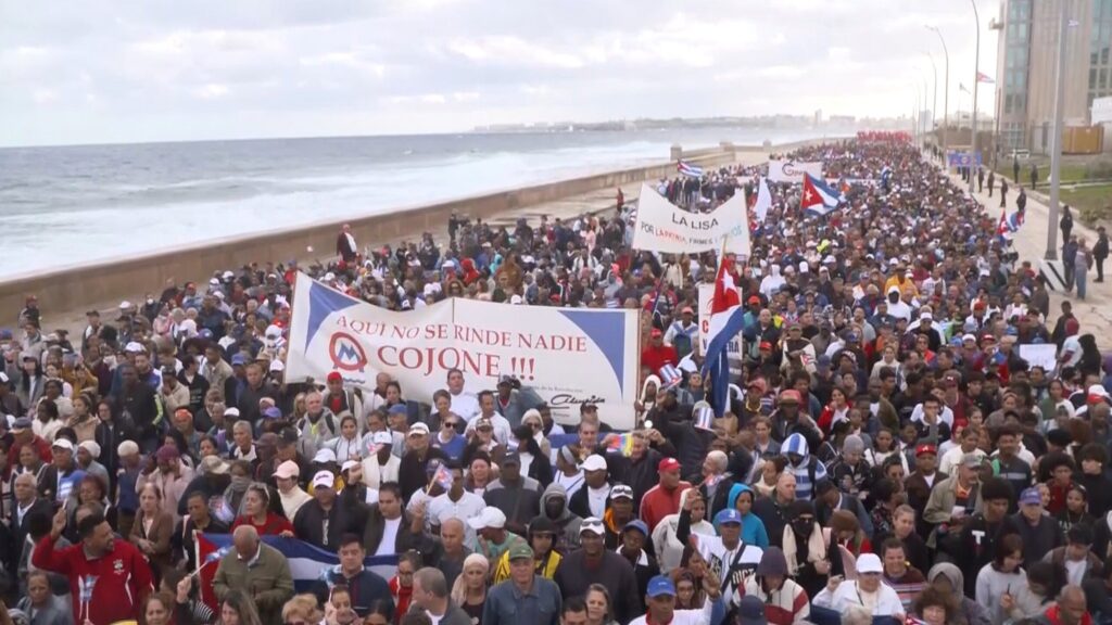 Tens of thousands of Cubans honor 32 killed in US attack on Venezuela