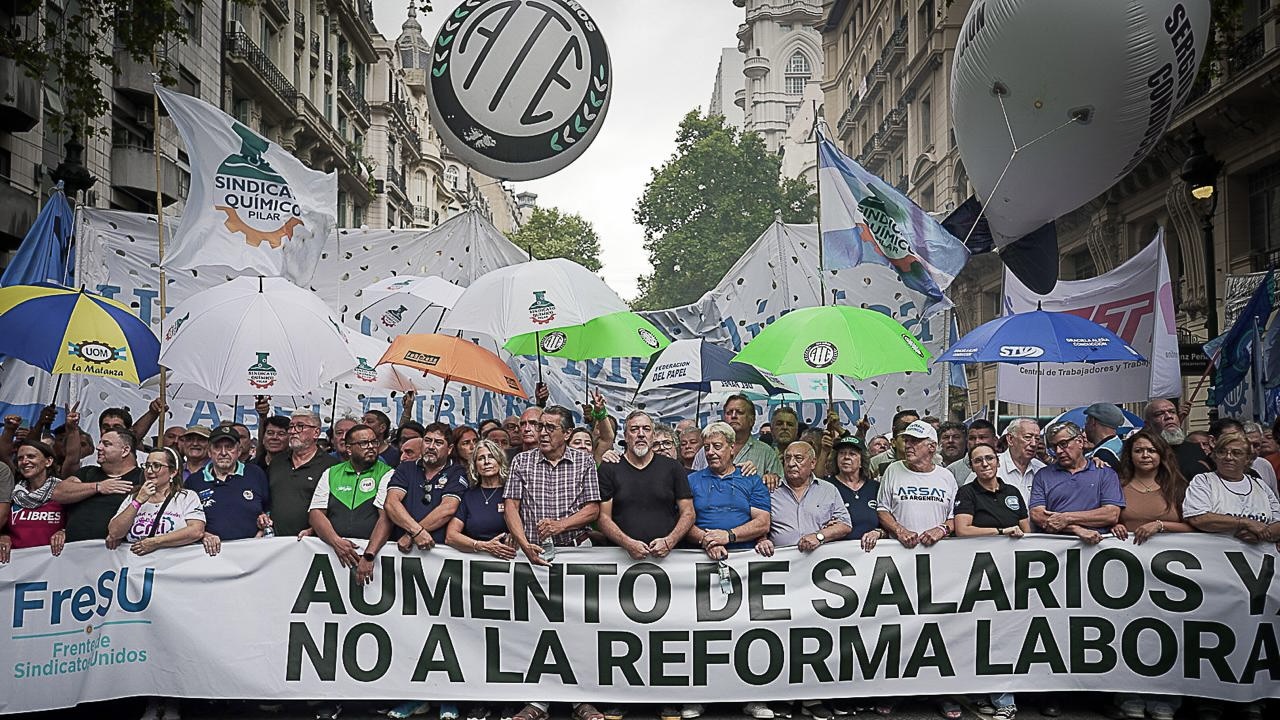 National strike and mass mobilization Argentina February 18