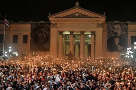 marcha de las antorchas 2 March of the torches, Havana, Cuba, 2026