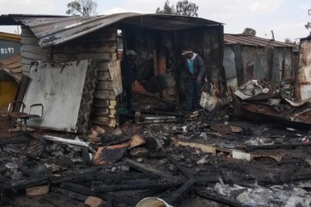 Fire in Good Hope settlement South Africa Fire in Good Hope settlement South Africa