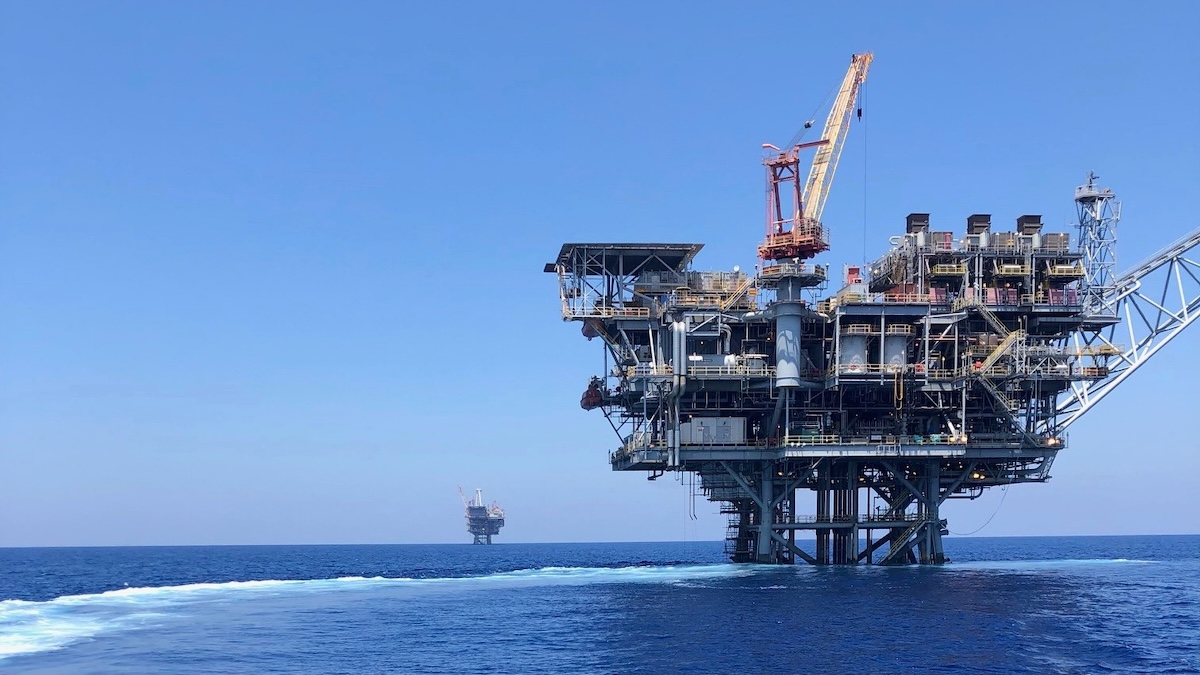 Tamar gas field in Occupied Palestine, near Gaza.
