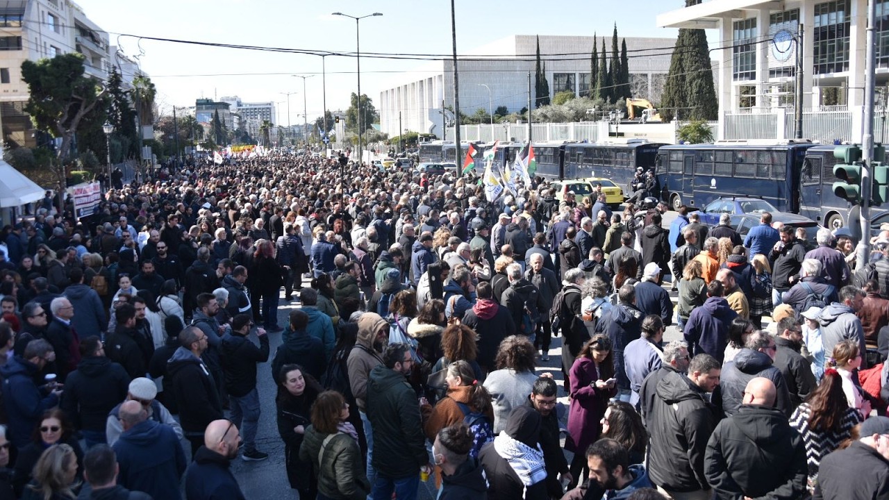 Mobilization at the US embassy in Athens
