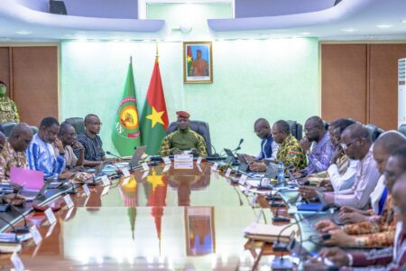 ibrahim traore cabinet meeting Burkina Faso's President Ibrahim Traore