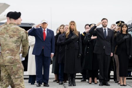 trump jd vance coffins Trump Vance coffin transfer