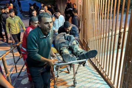 11 killed in Israeli strikes in Gaza Palestinians in Gaza carry martyrs of the latest Israeli airstrike on the strip