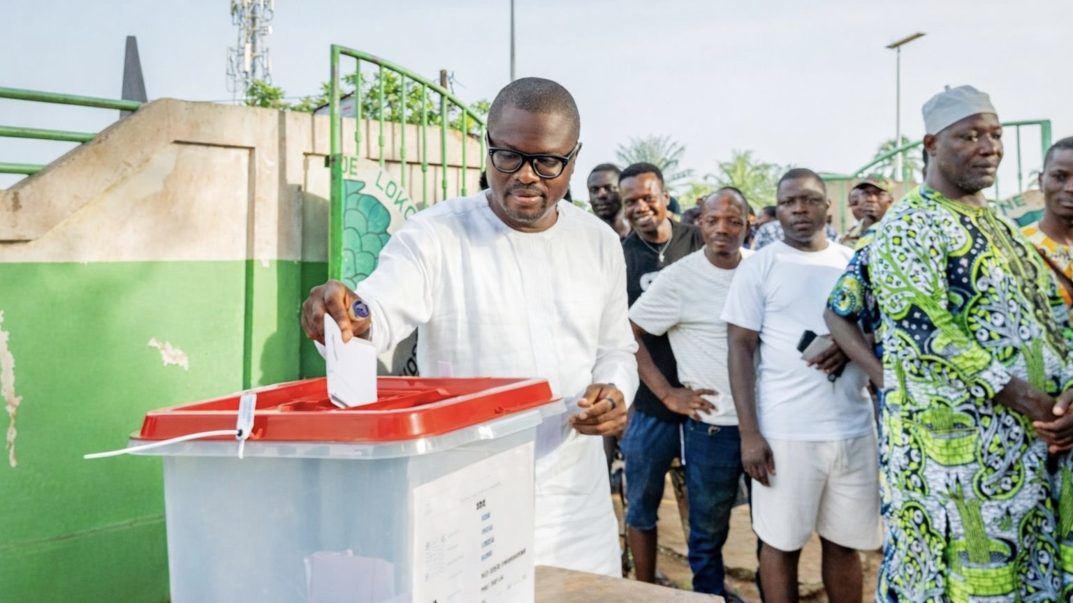 Romuald Wadagni casts ballot