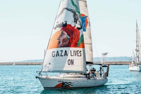 28-04 Global Flotilla - cover - source Thousand Madleens to Gaza Source: Thousand Madleens to Gaza
