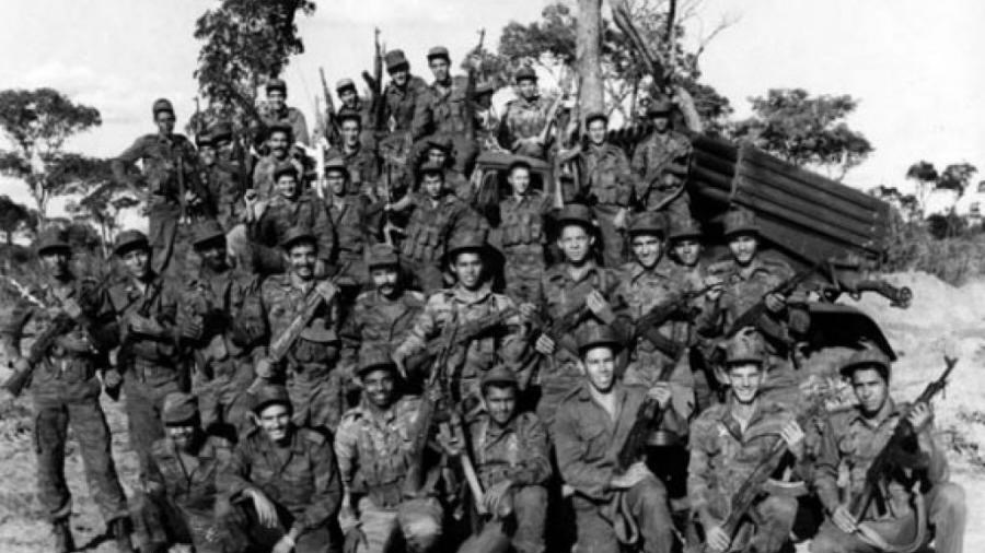 Cuban soldiers in Cuito Cuanavale