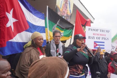 Cuban solidarity protest in South Africa Cuban solidarity protest in South Africa