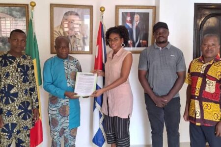 Benin delegation at Cuban embassy Benin delegation at Cuban embassy