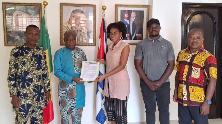 Benin delegation at Cuban embassy