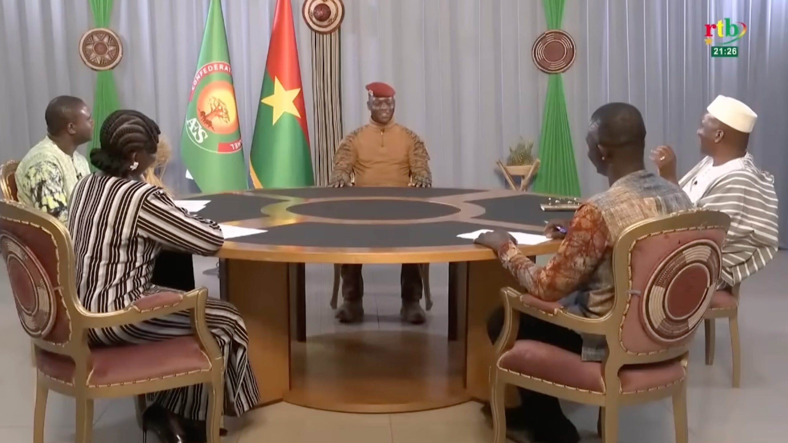 Ibrahim Traoré is interviewed by local media outlet