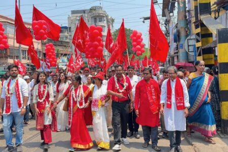Left Front march in West Bengal Left Front march in West Bengal