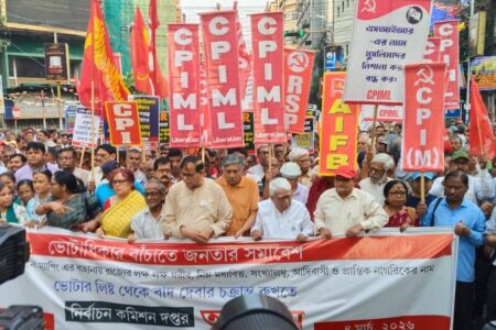 Protests against manipulation of voter roles ahead of elections in India Protests against manipulation of voter roles ahead of elections in India