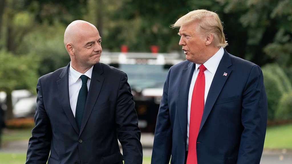 FIFA president Gianni Infantino and US President Donald Trump