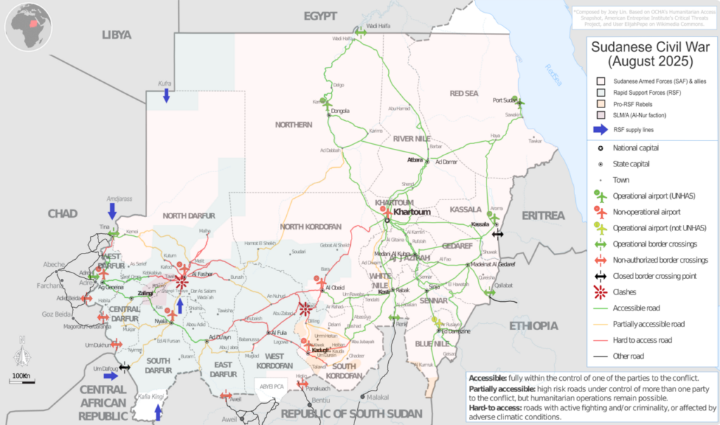 Map of Sudan