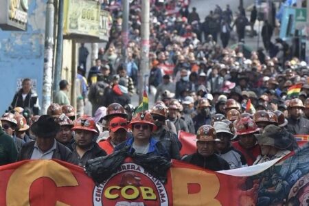COb bolivia 2 La Paz Bolivia COB general strike