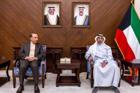 MFA Kuwait and Iranian ambassador (1) MFA Kuwait and Iranian ambassador