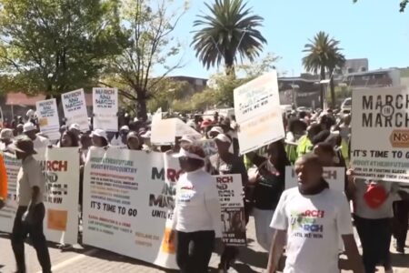 Protest in SA against immigrants Protest in SA against immigrants