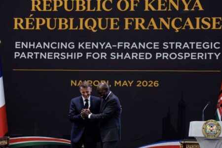 Ruto Macron 2 Emmanuel Macron and William Ruto
