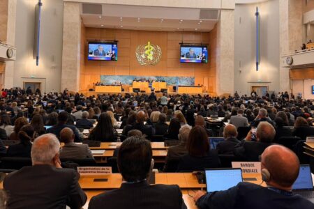 WHA 79 WHO Director-General Tedros Adhanom Ghebreyesus on the opening day of WHA 79. Source: WHO/Twitter