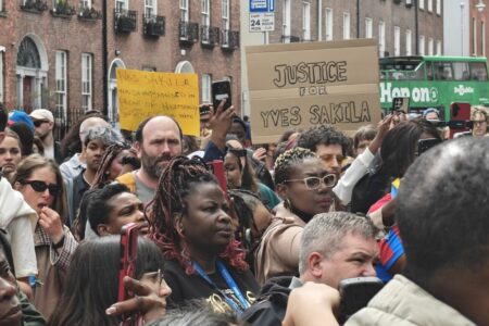 Yves Sakila protest Paul Murphy TD FB Source: Paul Murphy TD/Facebook